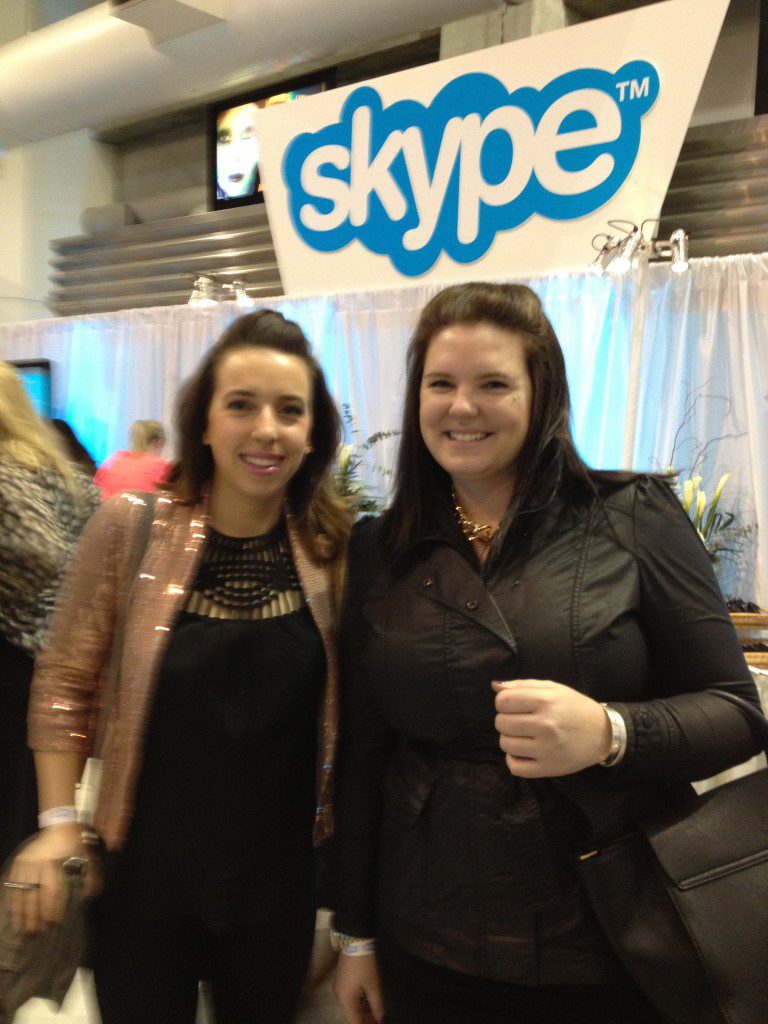 Mallory & I at the Skype pre-party