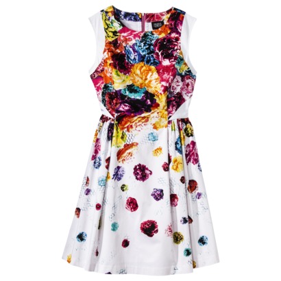 Prabal Gurung For Target Dress with Full Skirt in Floral Crush Print