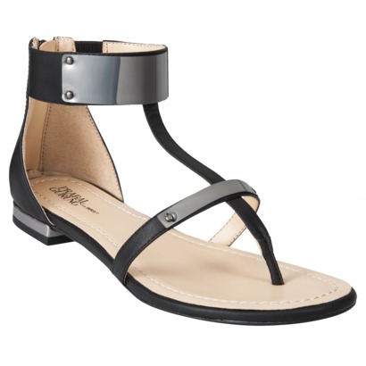 Women's Prabal Gurung for Target Flat Sandal - Black 8.5