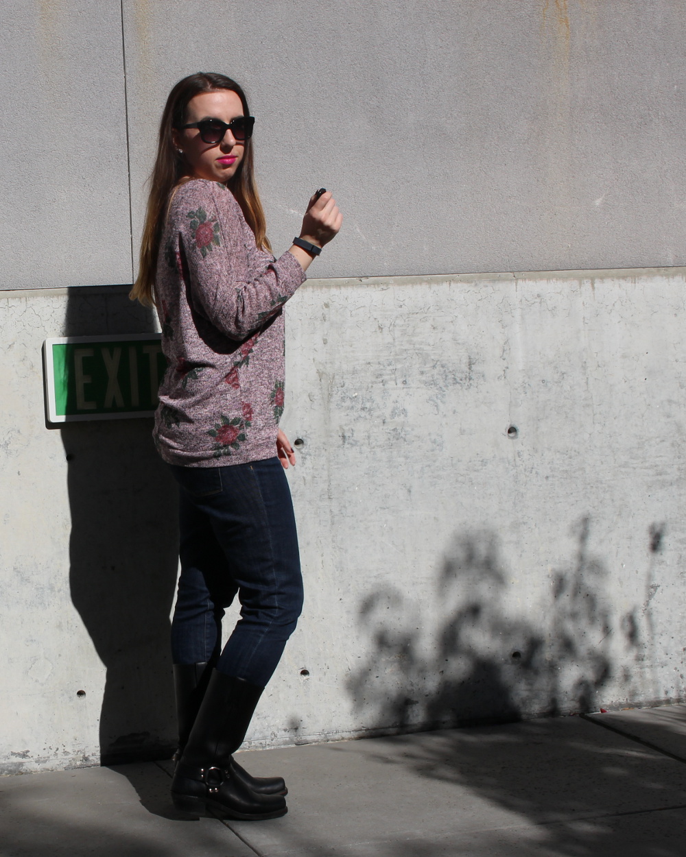 floral sweater