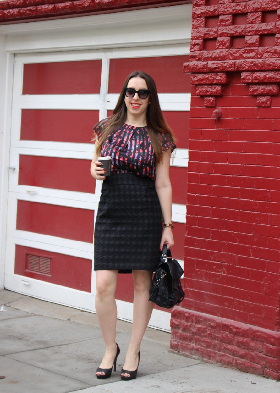 houndstooth skirt