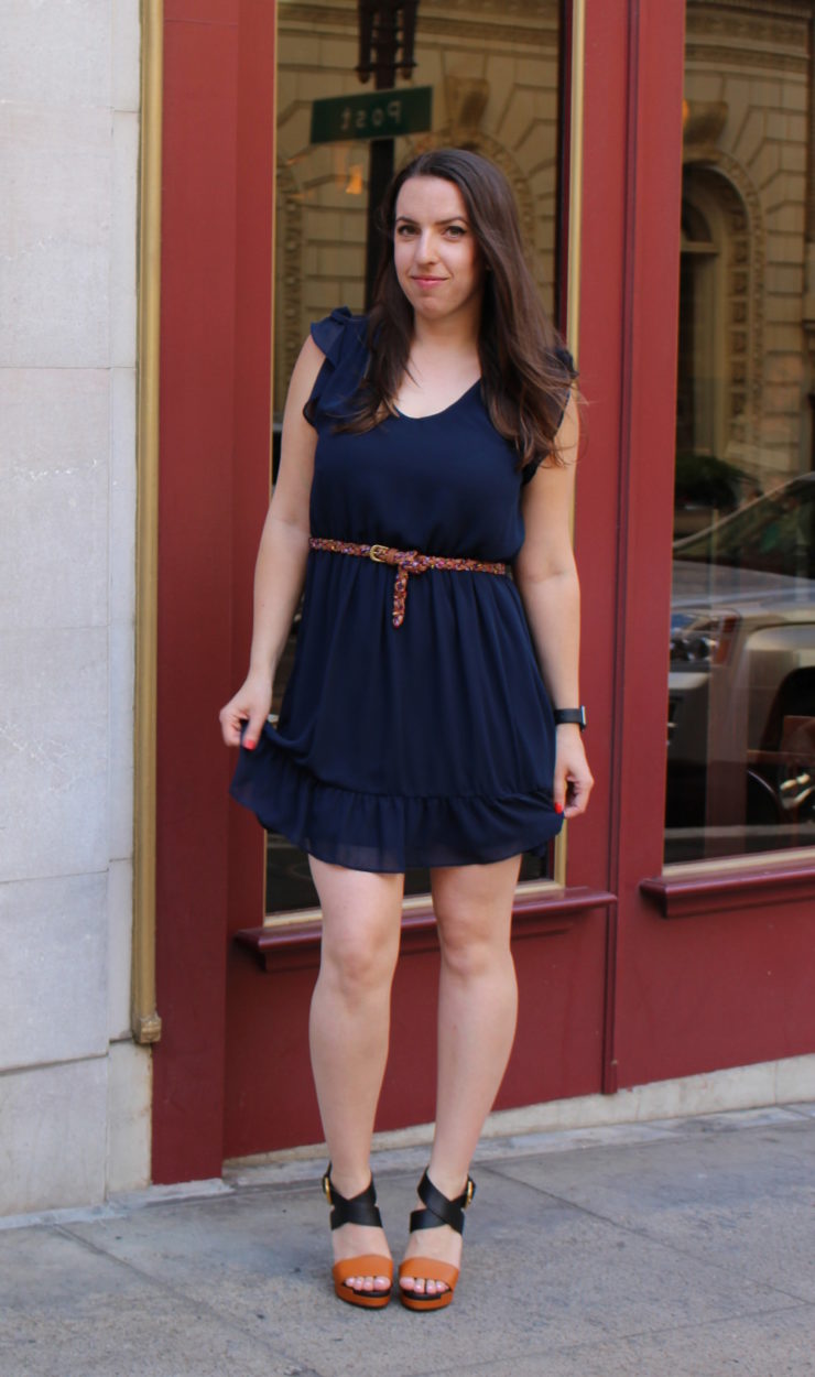 byer california ruffle dress