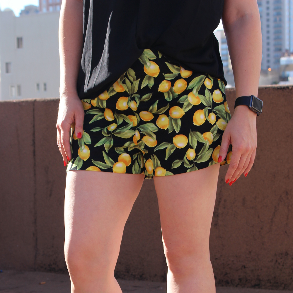 old navy lemon shorts