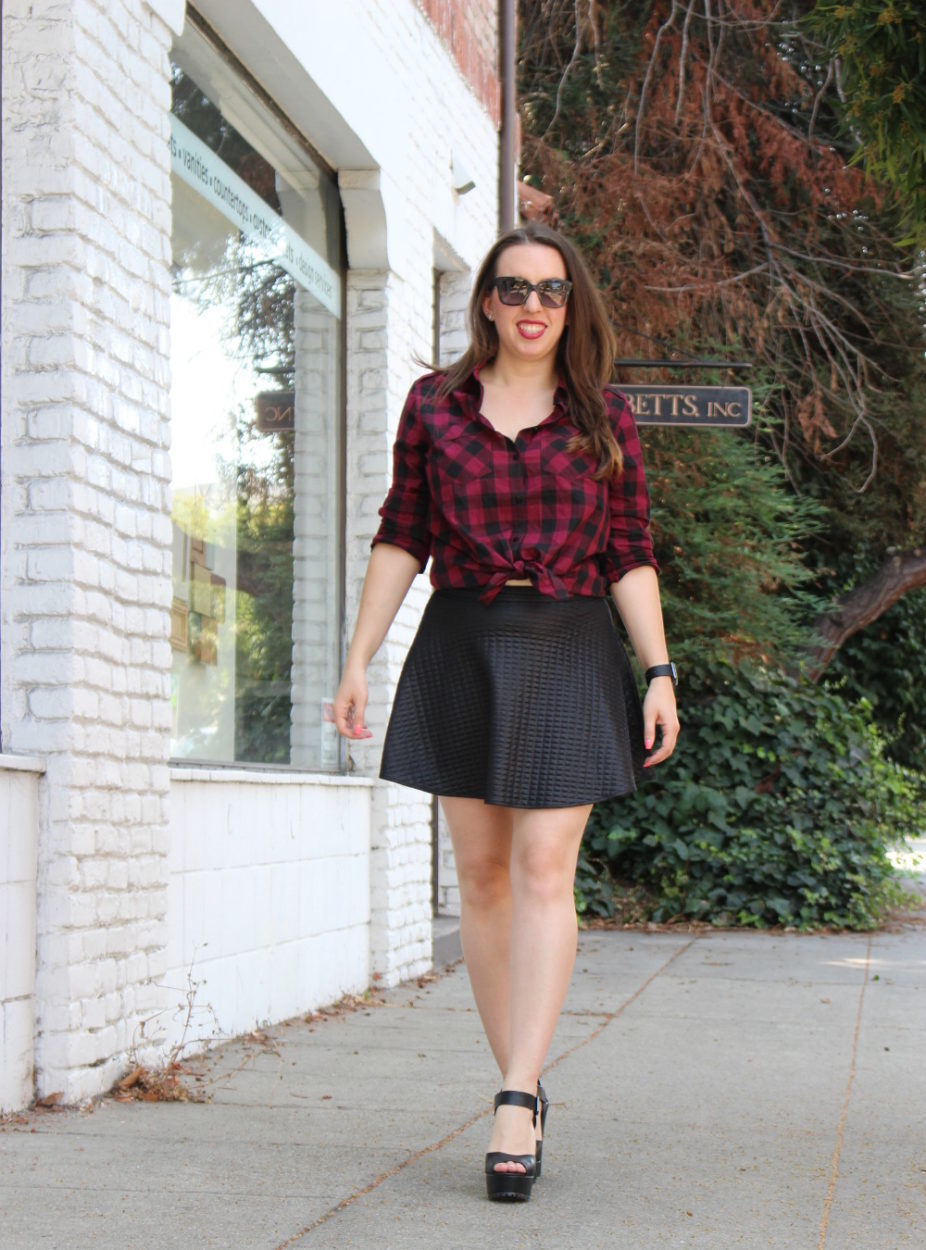 fall grunge plaid