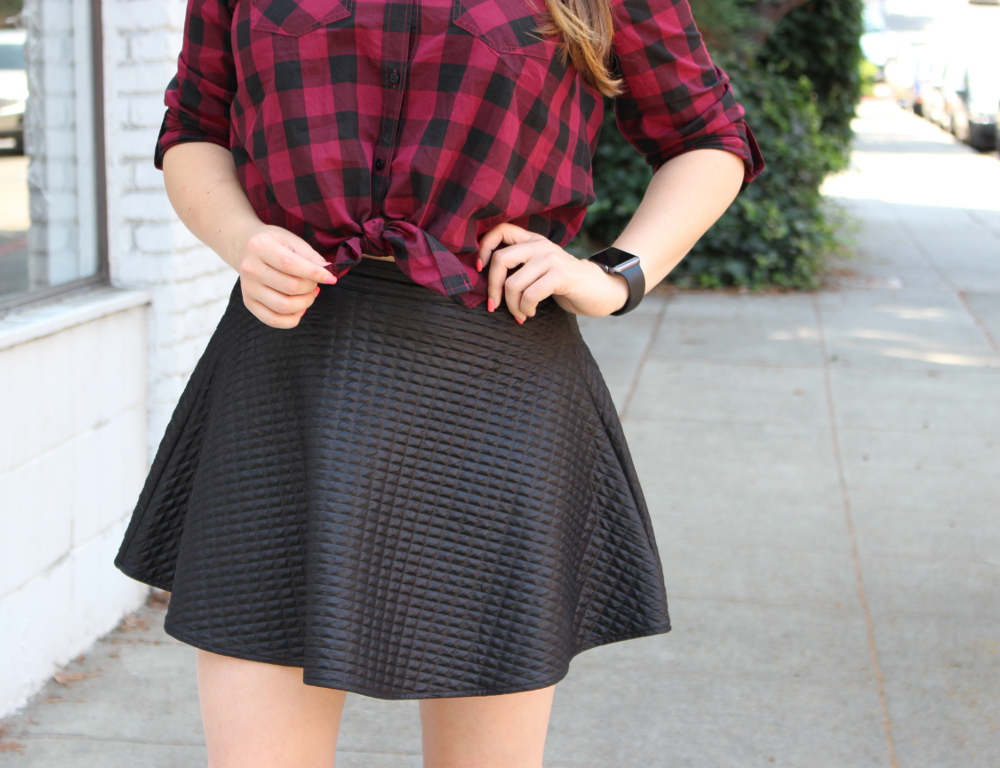 fall grunge skirt