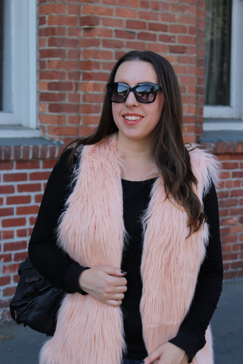 forever 21 faux fur vest