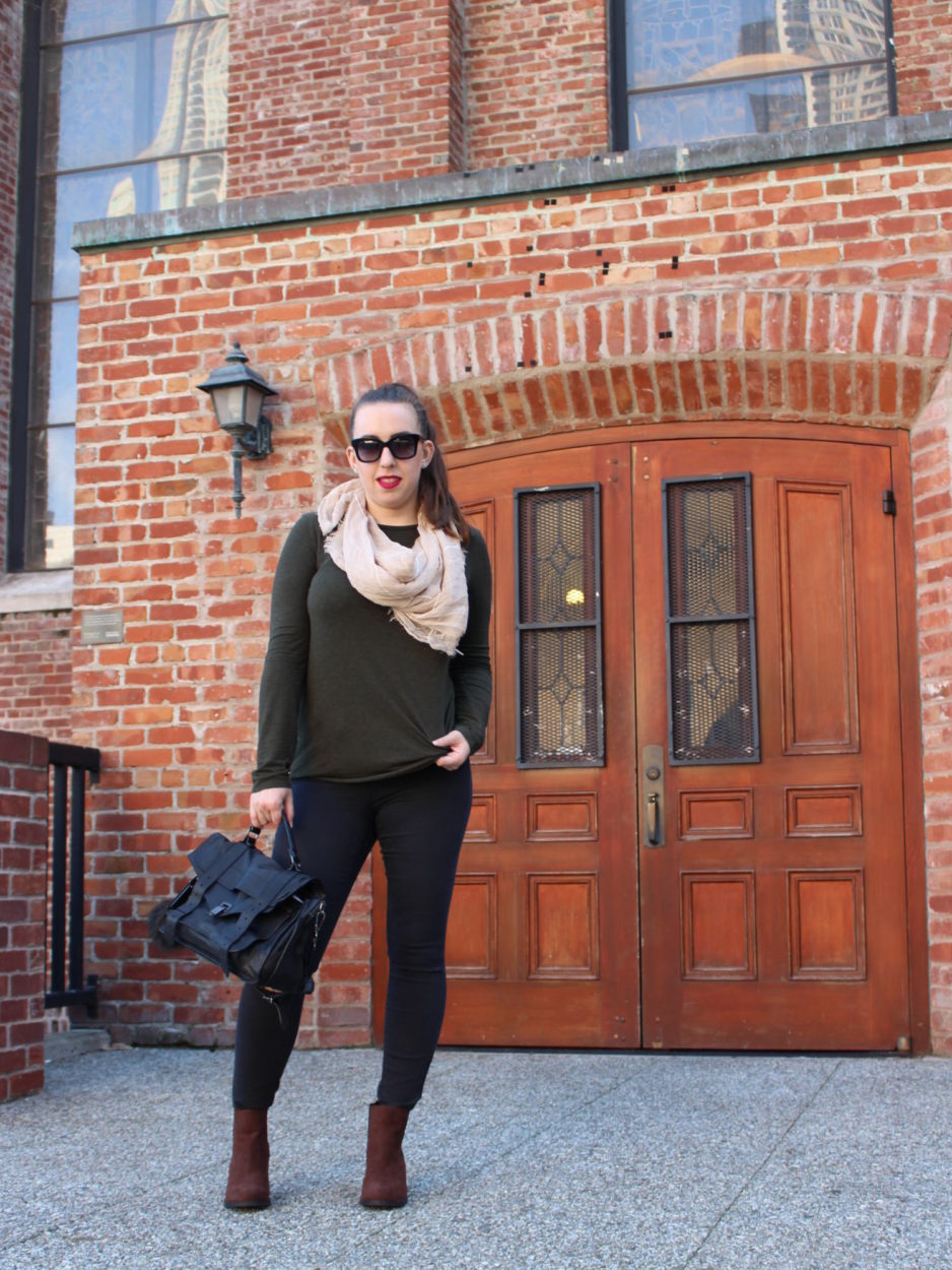 sf blogger - zara black jeggings