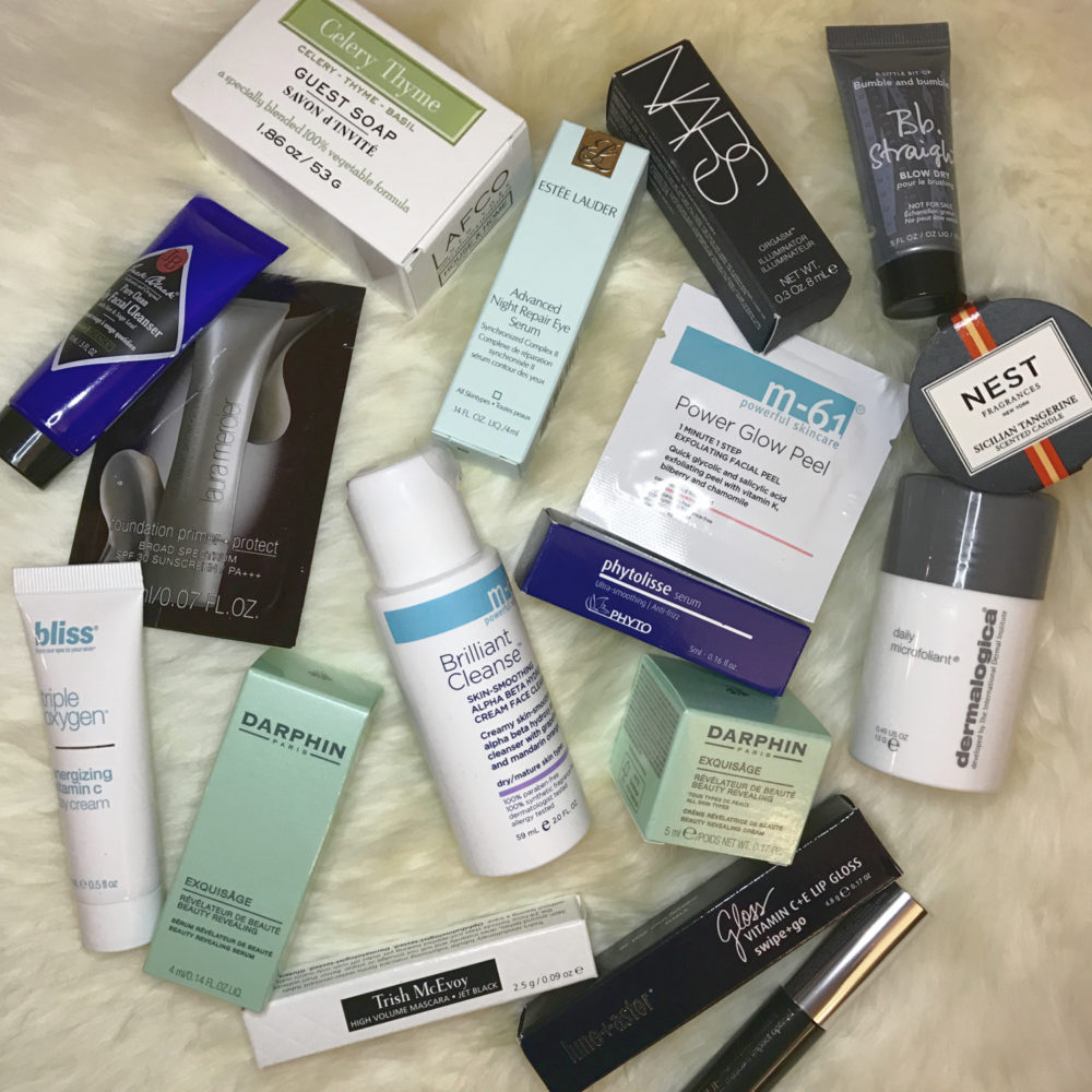 Bluemercury carries Darphin, M61, Bliss, Dermalogica, and Trish McEvoy