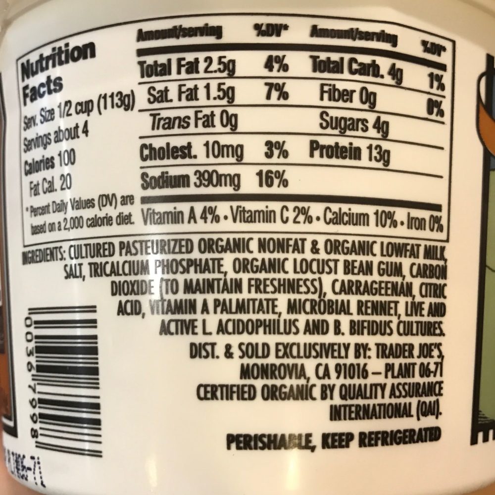 carrageennan in trader joe's cottage cheese