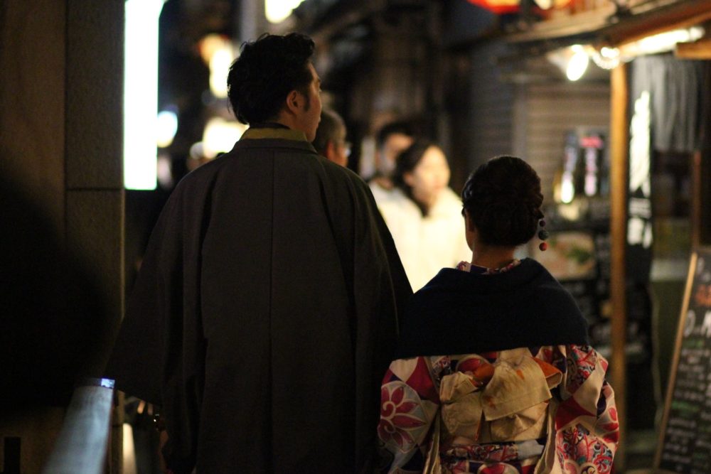 pontocho alley in kyoto japan