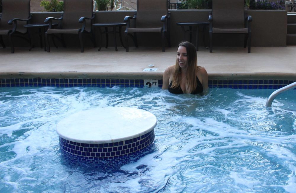 hot tub at Atlantis Reno