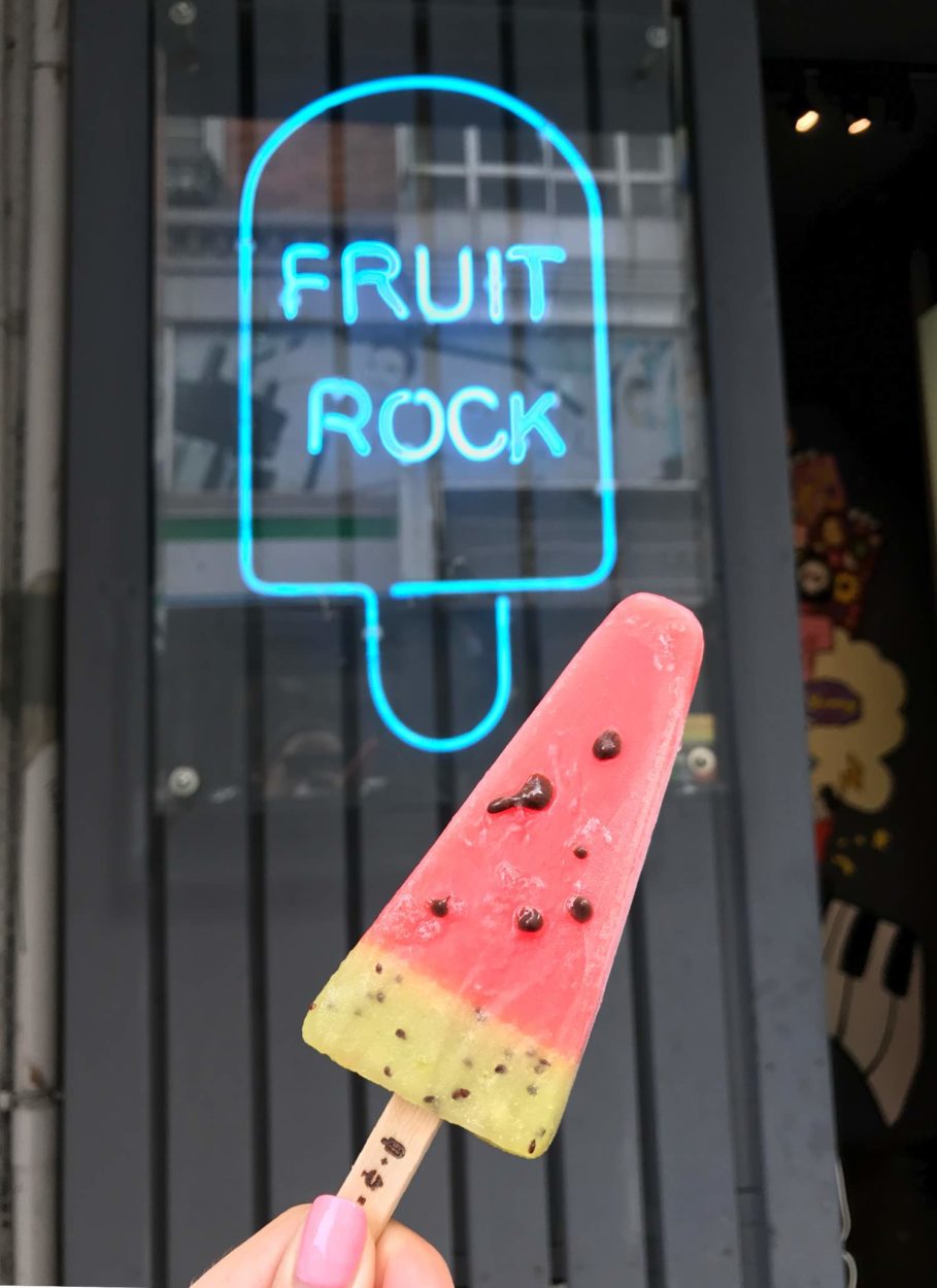 fruit rock popsicle shop in taichung taiwan