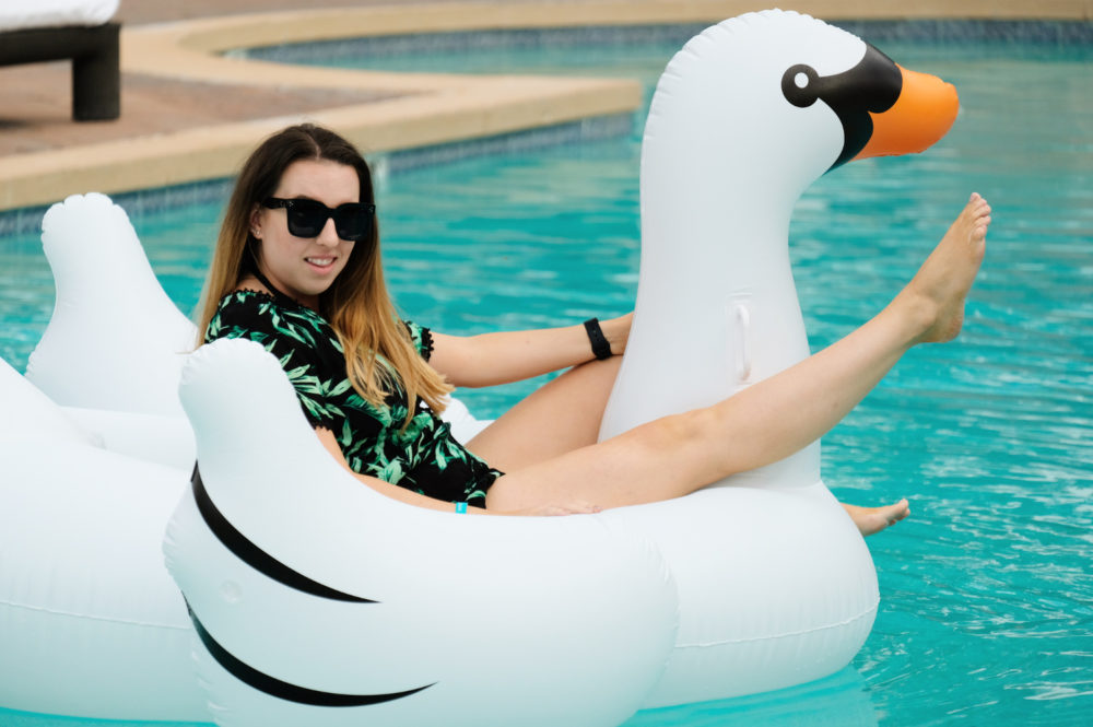 fairmont scottsdale princess adult pool with swan floats