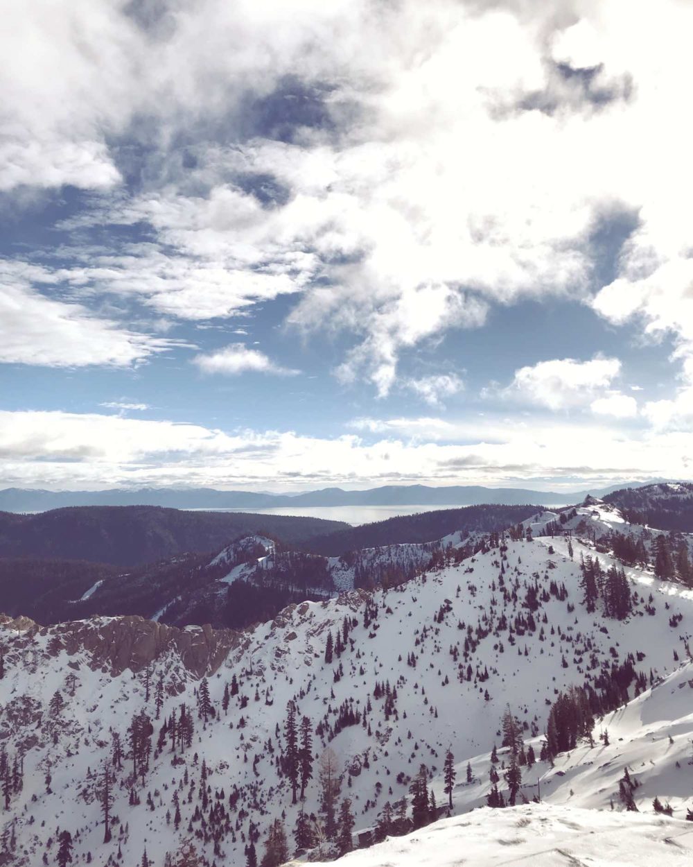 Lake Tahoe view from Squaw Valley High Camp