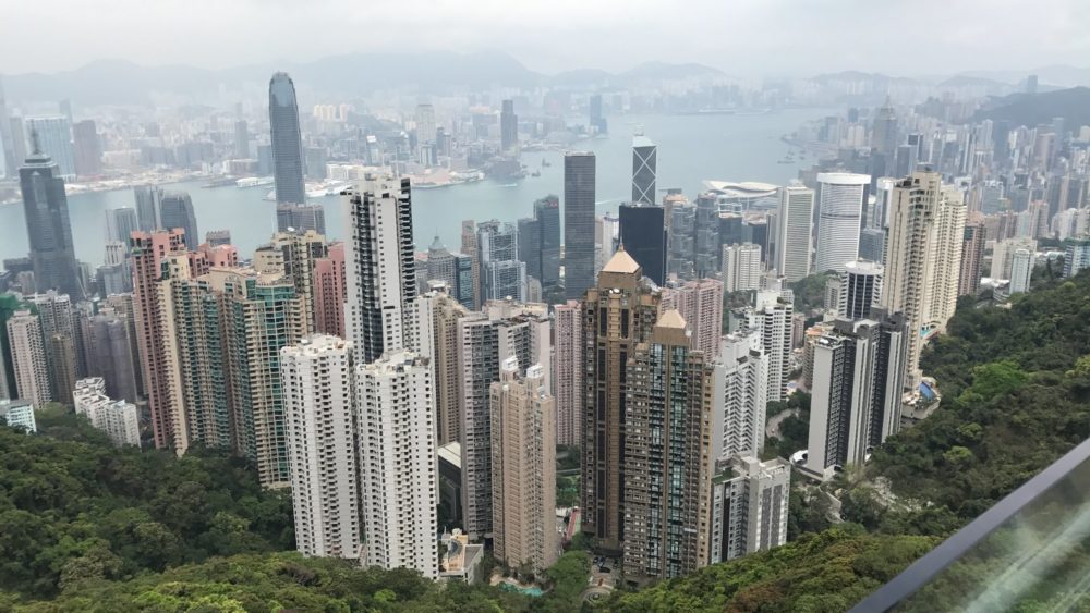 Hong Kong Skyline View from Victoria Peak