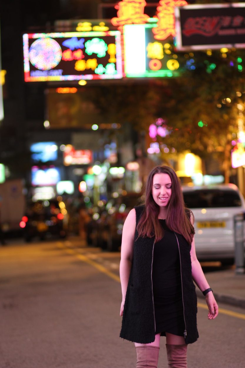 Kowloon Hong Kong at night