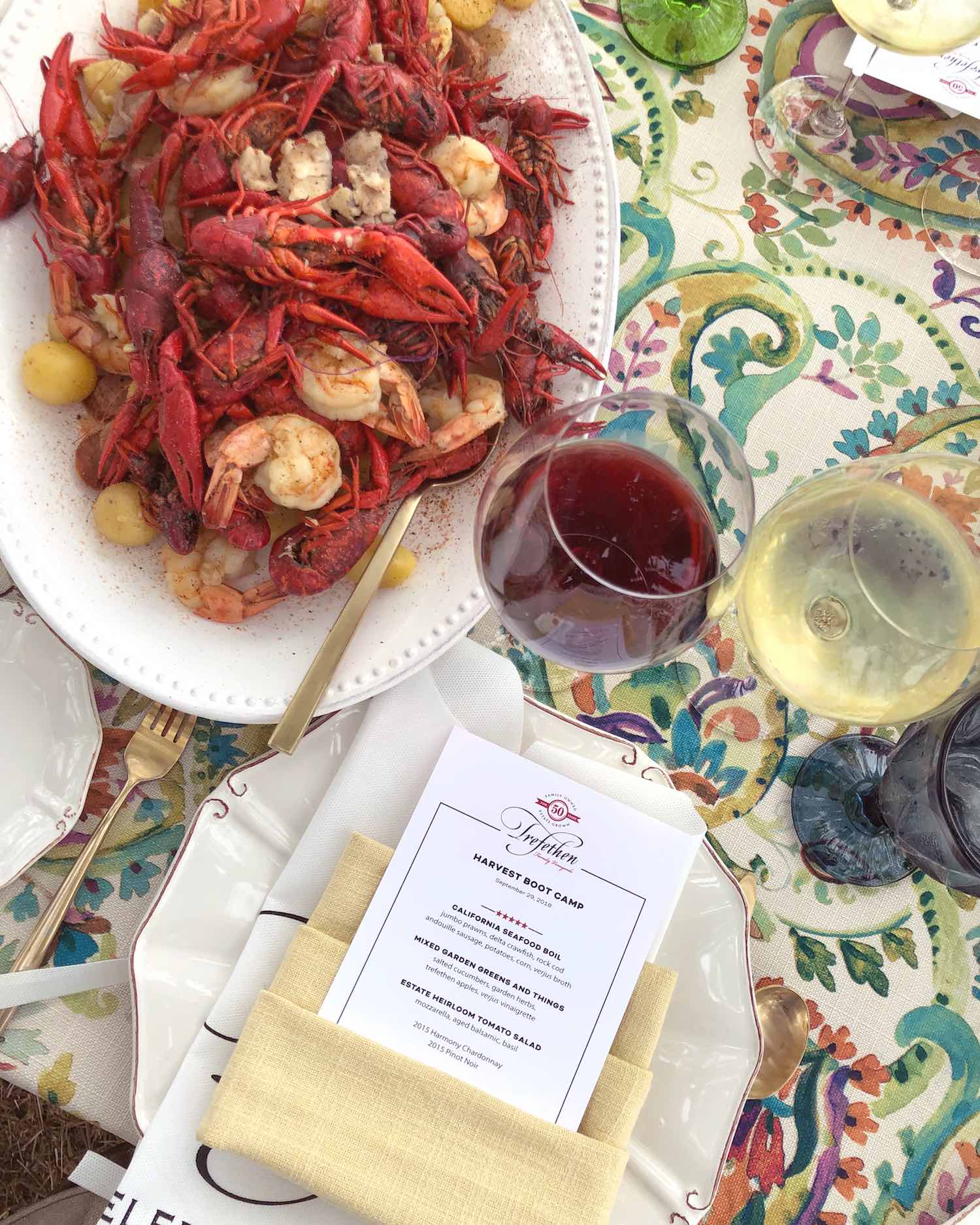 Trefethen Family Vineyards - Harvest Boot Camp Seafood Boil Lunch