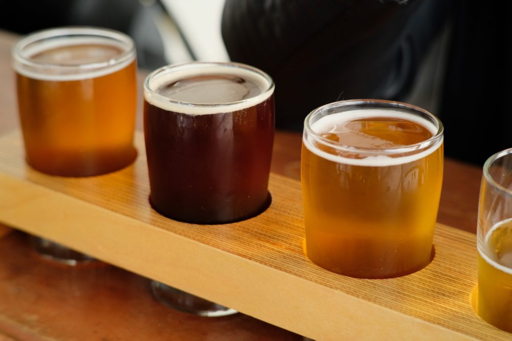 Beer Tasting Flight at Naughty Oak Brewing