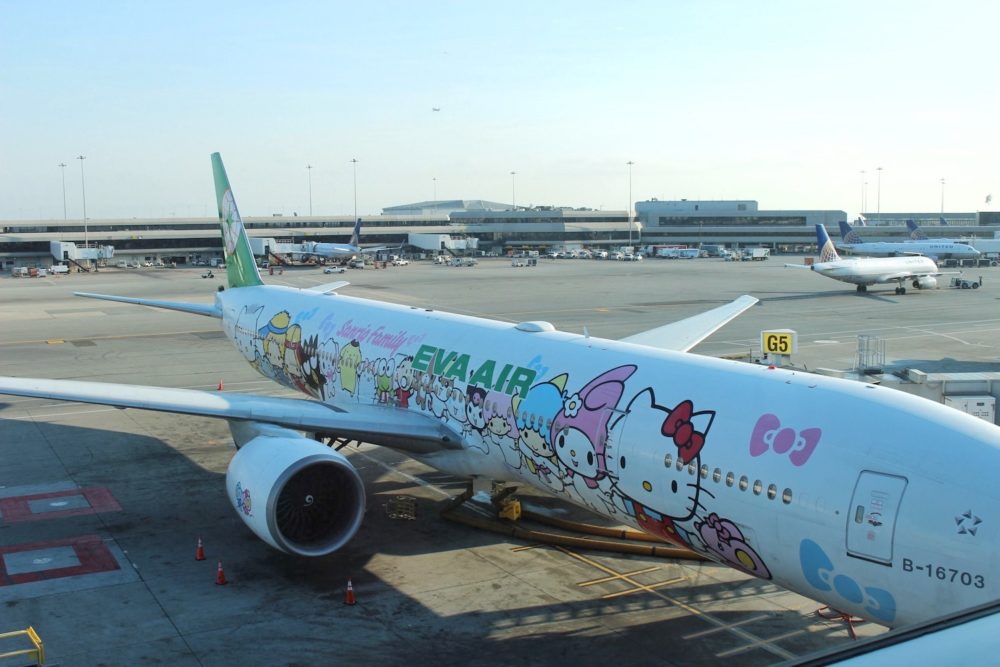 EVA Air Hello Kitty Jet at SFO