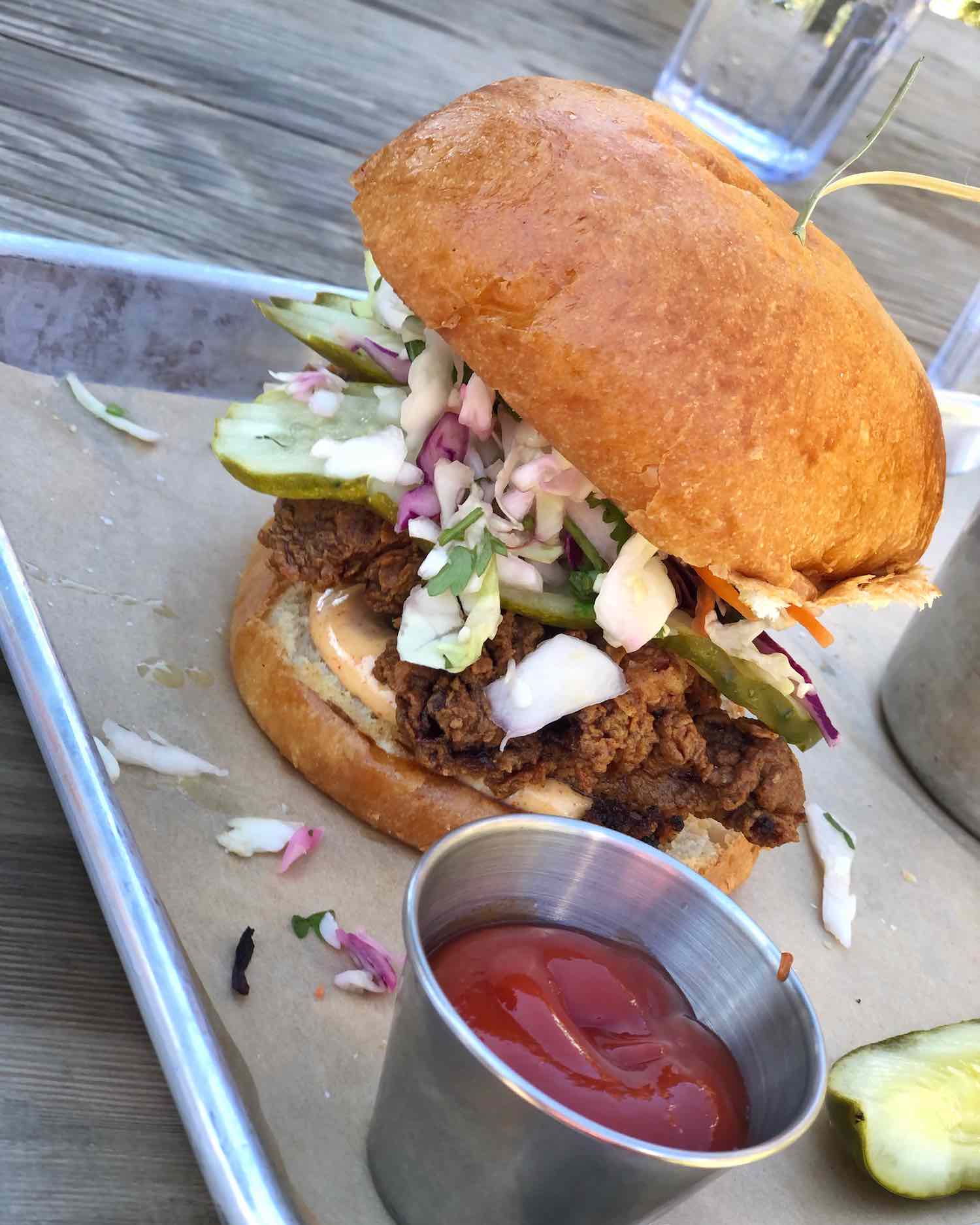 Lagunitas Taproom Fried Chicken Sandwich