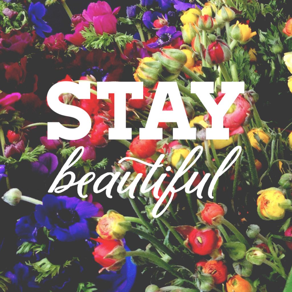 stay beautiful