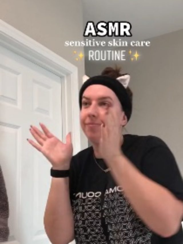 ASMR Sensitive Skin Care Routine